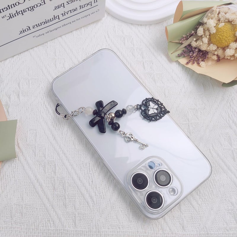 cioatu 1-4PCS Cute Phone Charms Aesthetic Y2K Cell Phone Charms Strap Strawberry Butterfly Star PhoneCharm Y2K Accessories for Bag Keychain Airpods Camera Pendants Decor - Image 4